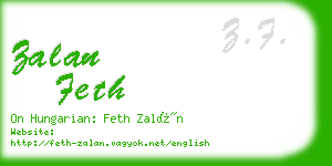 zalan feth business card